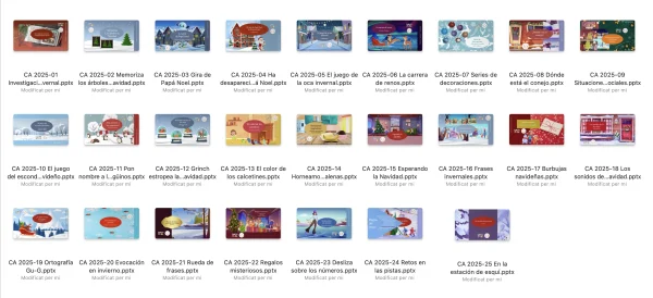 Actividades logopedia Navidad